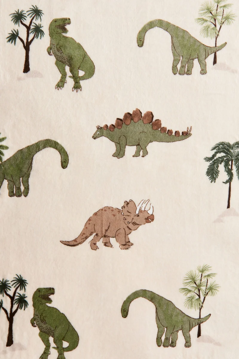 اتش اند ام بطانية منقوشة من الفليس